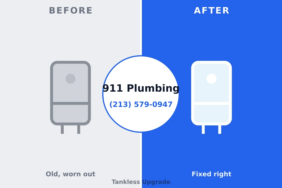 Before and after: plumbing company Owasso, OK